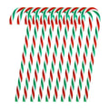 10-Piece: Plastic Candy Cane Ornaments
