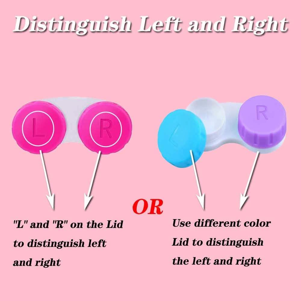 12-Pack: Colourful Contact Lens Case Box Holder