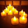 12-Pack: Flameless LED Tealight Candles, Battery Operated
