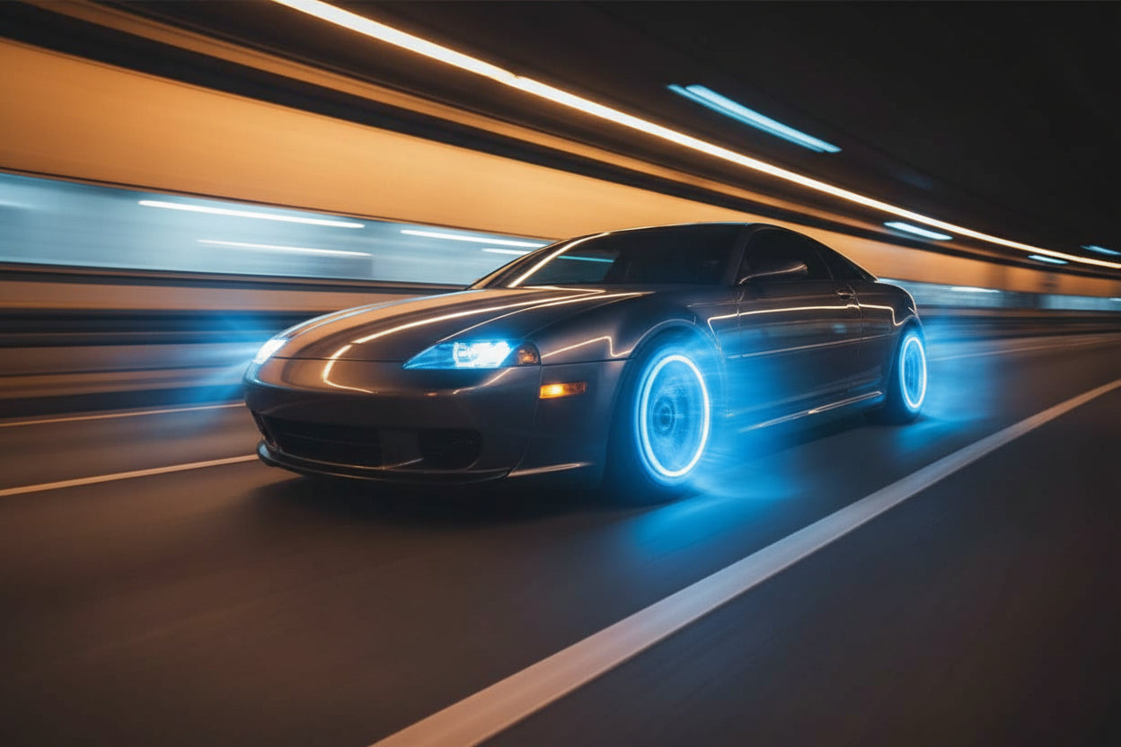 4-Pack: Motion Activated LED Tire Valve Stem Lights