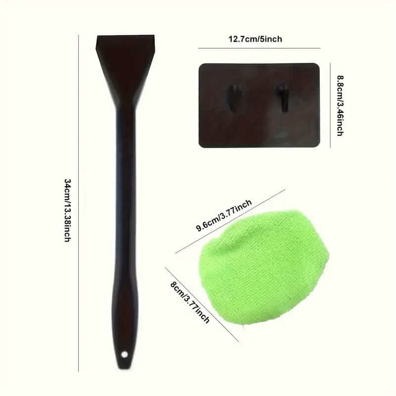 2-Pack: Long Handle Car Window Windshield Cleaner Brush Kit
