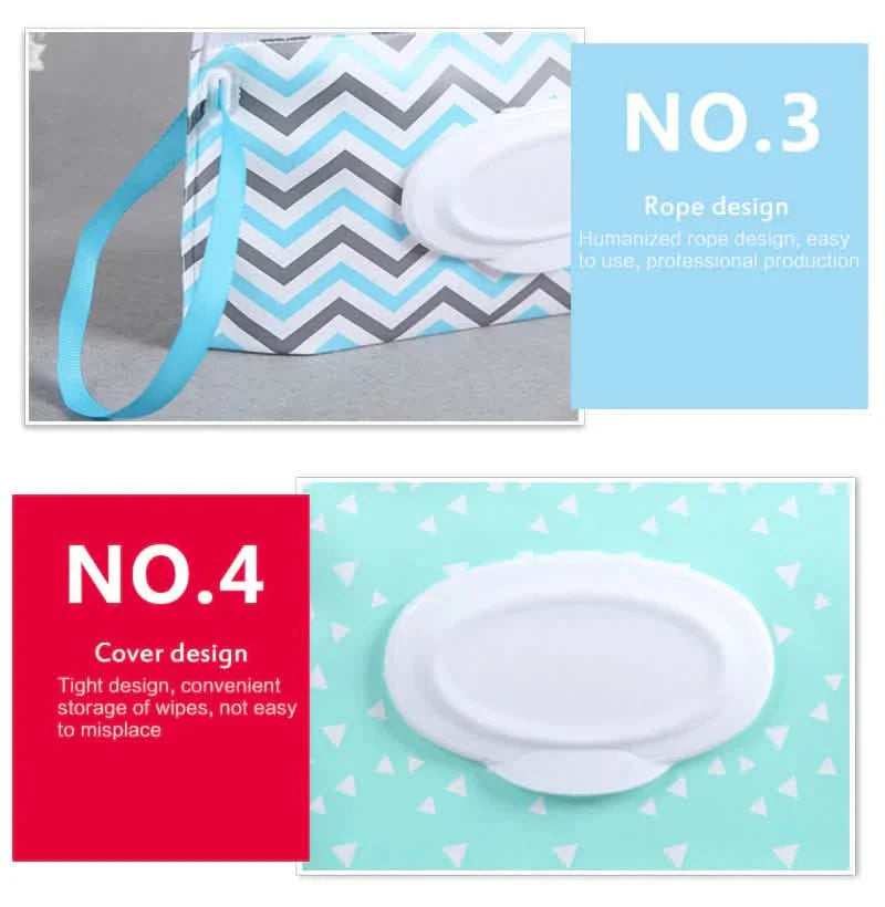 2-Pack: Reusable Wet Wipe Pouch