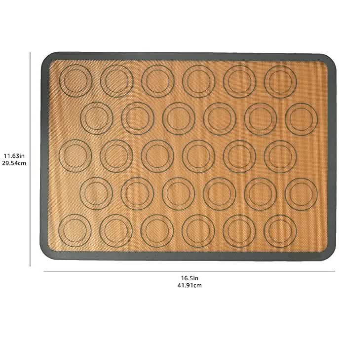 2-Pack: Silicone Nonstick Food Safe Macarons Baking Mat