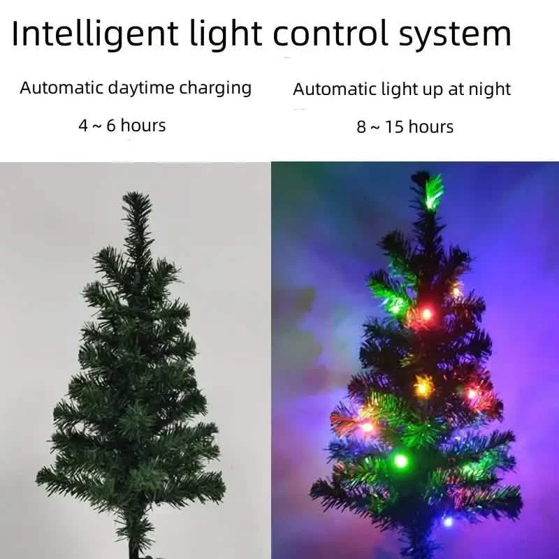 2-Pack: Waterproof Solar Christmas Tree LED Light