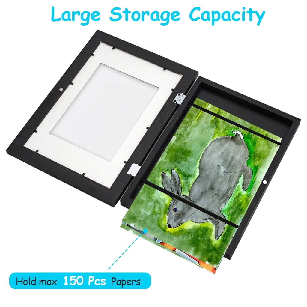 2-Piece: Kids Art Frame Front Opening Wooden Picture Frame