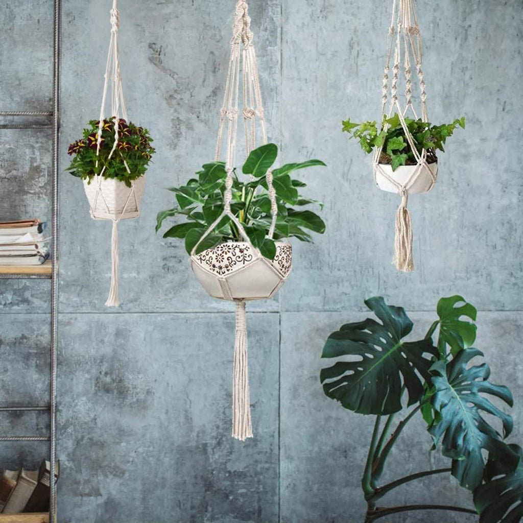 2-Piece: Plant Hanger Flowerpot Net Bag