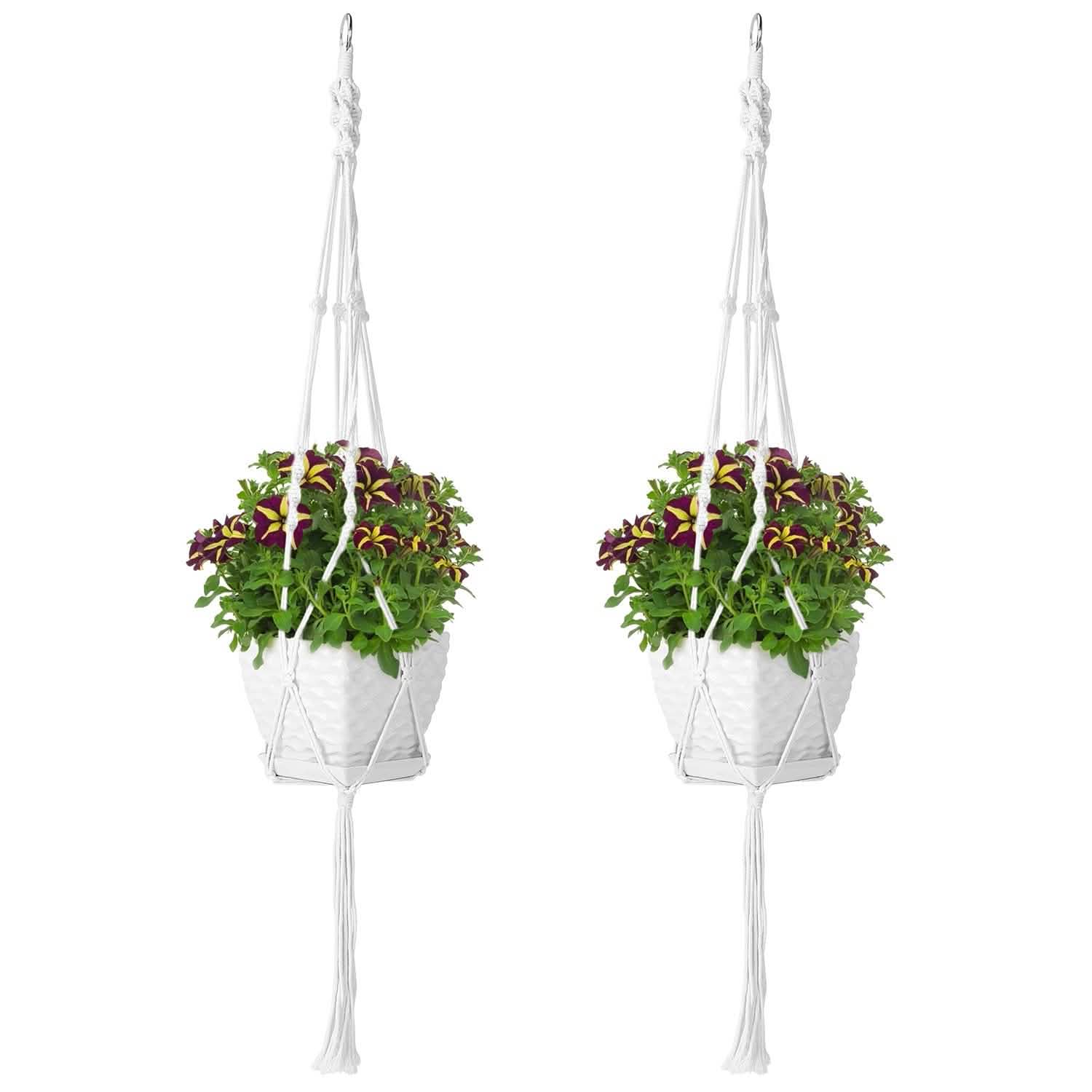 2-Piece: Plant Hanger Flowerpot Net Bag