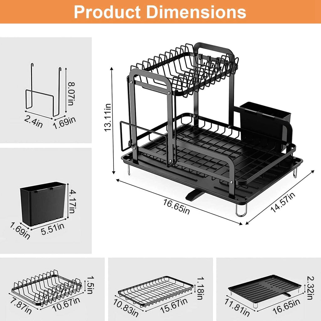 2-Tier Dish Drying Rack