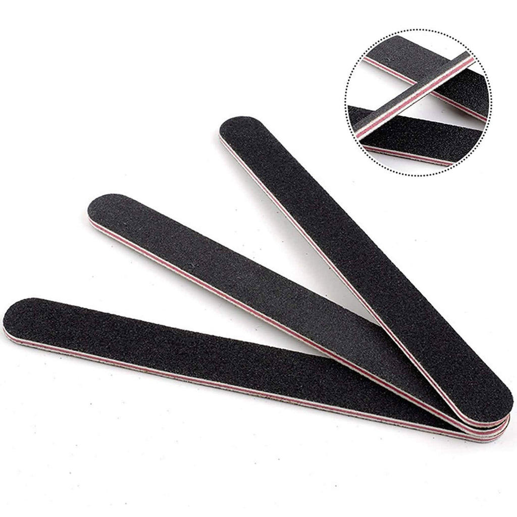 20-Pack: Professional Double Sided 100/180 Grit Nail Files