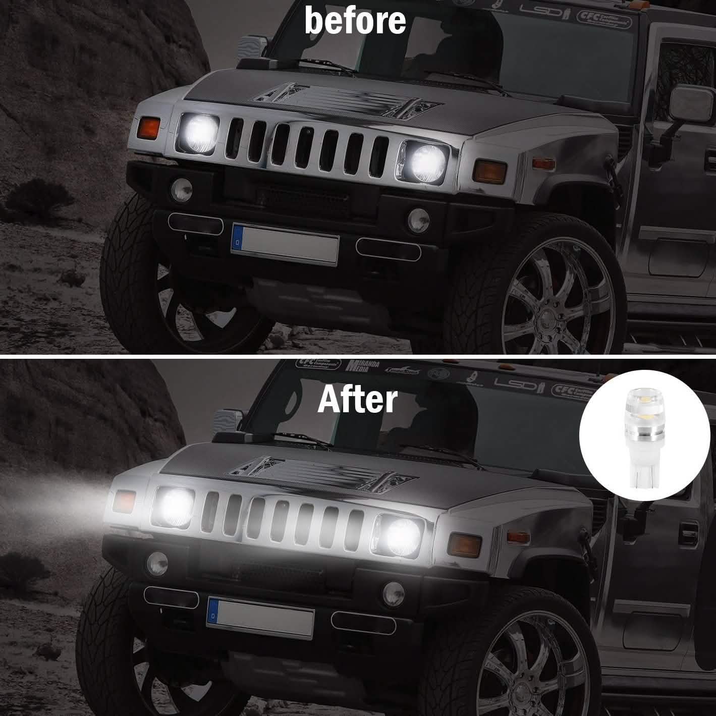 20-Piece: LED Car Light Bulbs