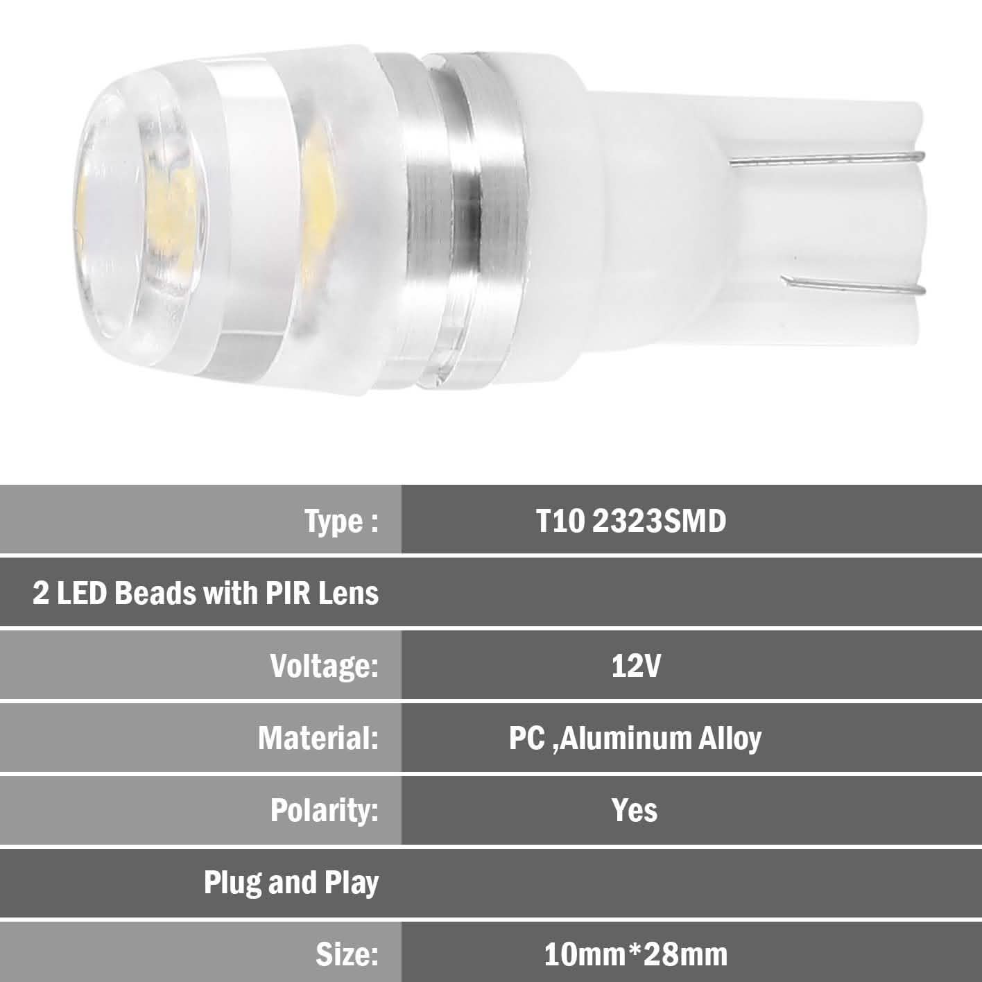 20-Piece: LED Car Light Bulbs