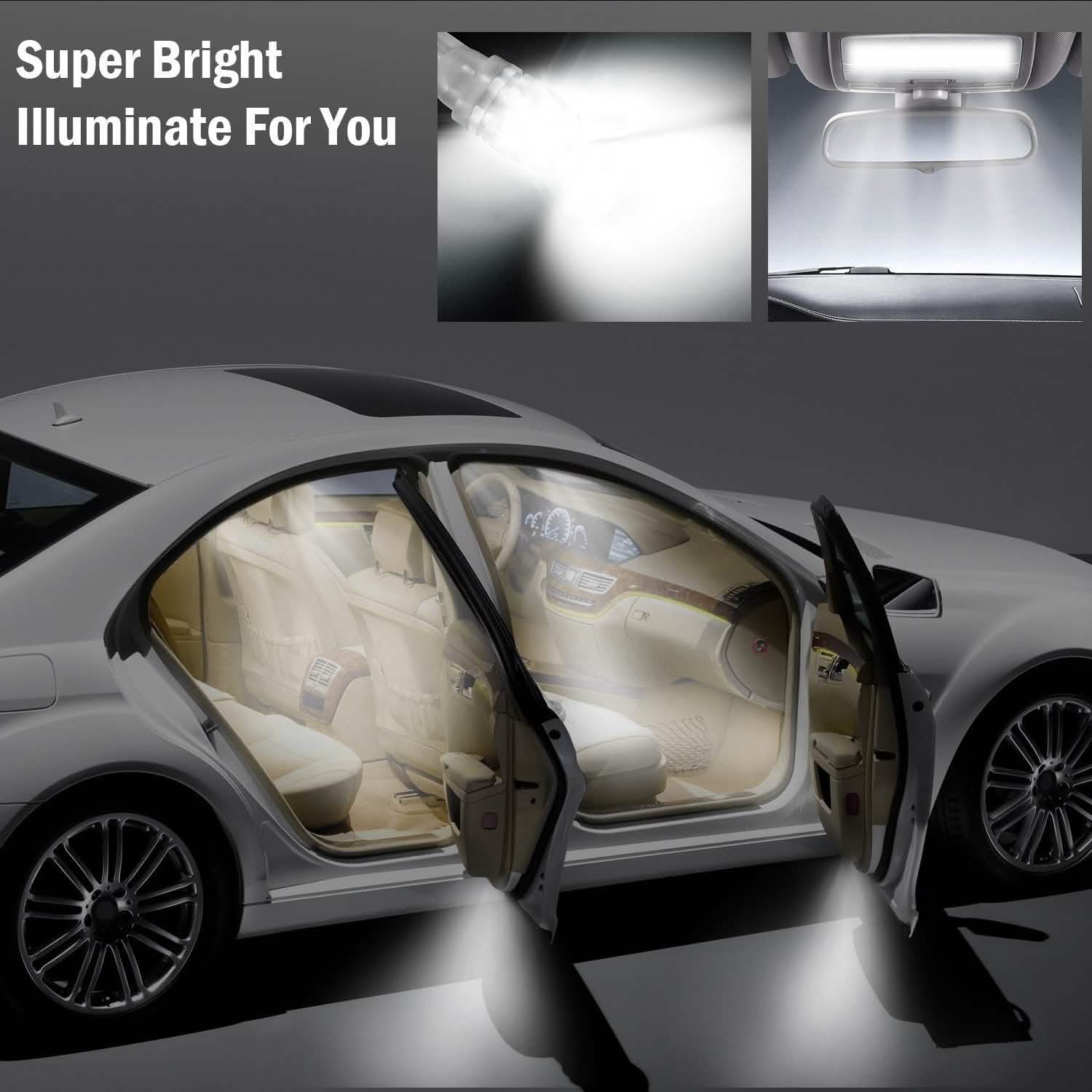 20-Piece: LED Car Light Bulbs