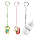 3-Pack: Pacifier Holder Clip with self-Adjusting Bayonet