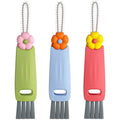 3-Piece: 3-in-1 Petal Cup Lid Cleaning Brush