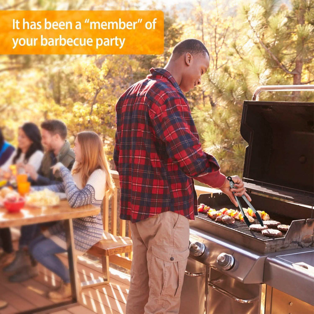 3-Pieces: Kitchen Tongs Stainless Steel with Silicon