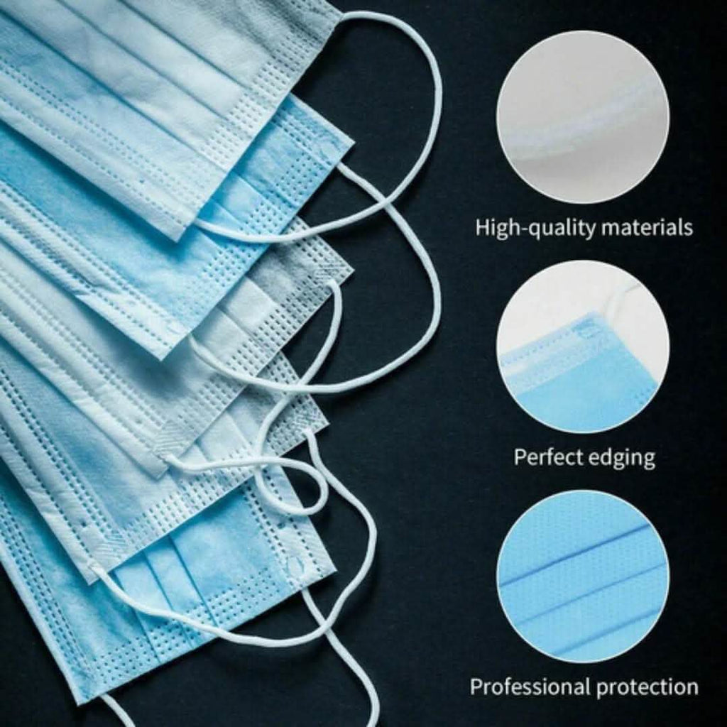 3-Ply Disposable Non-Medical Sanitary Surgical Earloop Face Mask Lot