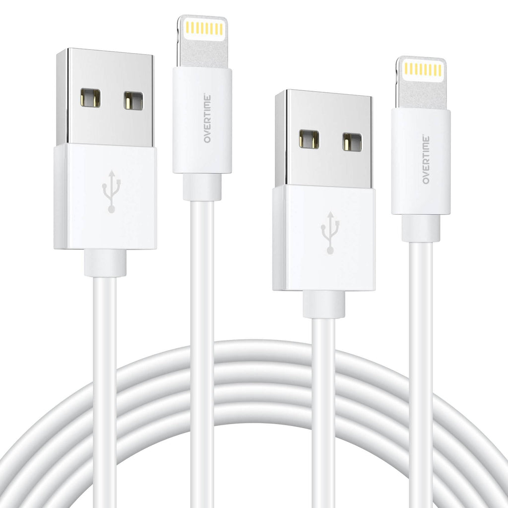 4 Ft./6 Ft. Overtime Apple MFi Certified iPhone Charger Lightning Cable Pack