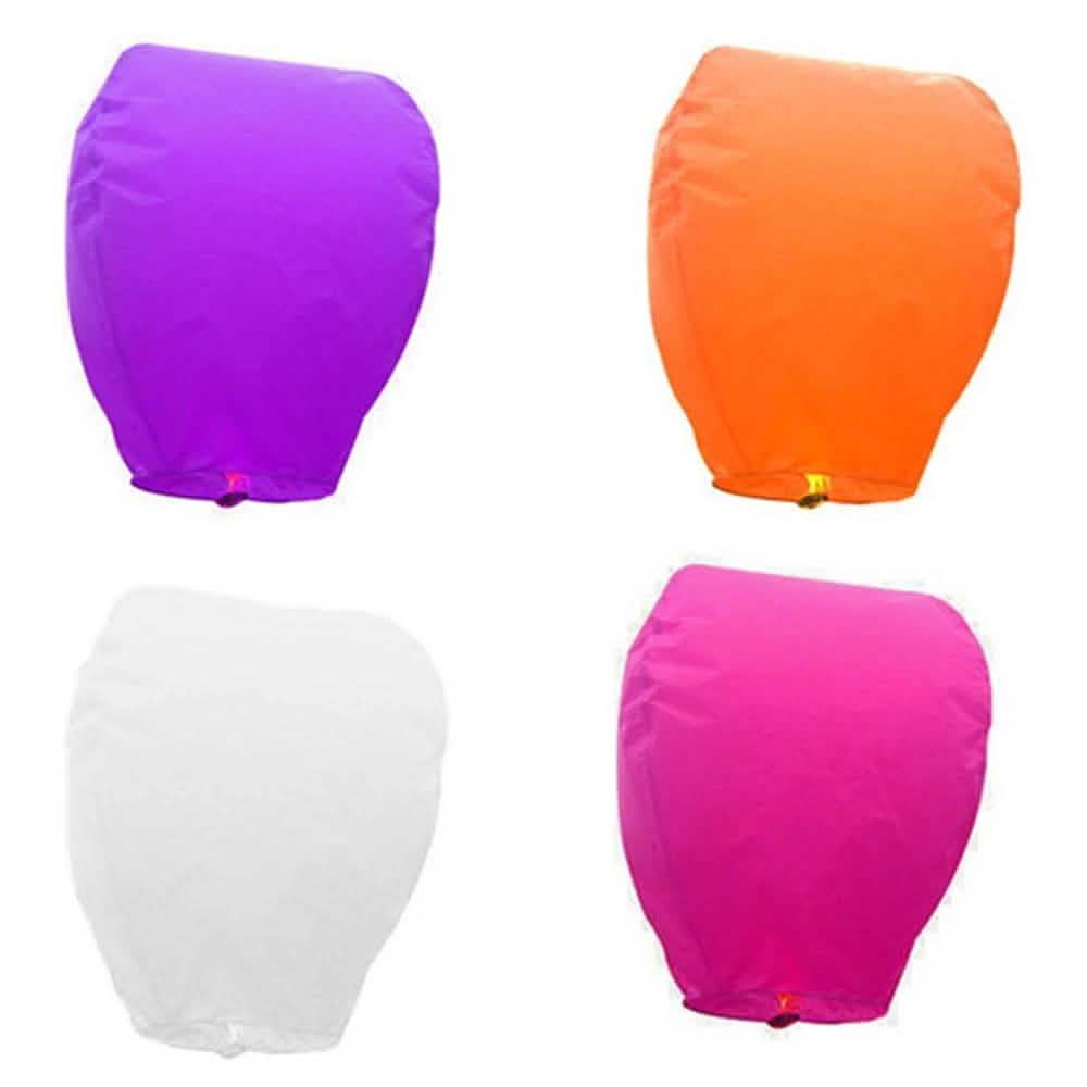 4-Pack: Chinese Paper Flying Sky Lanterns