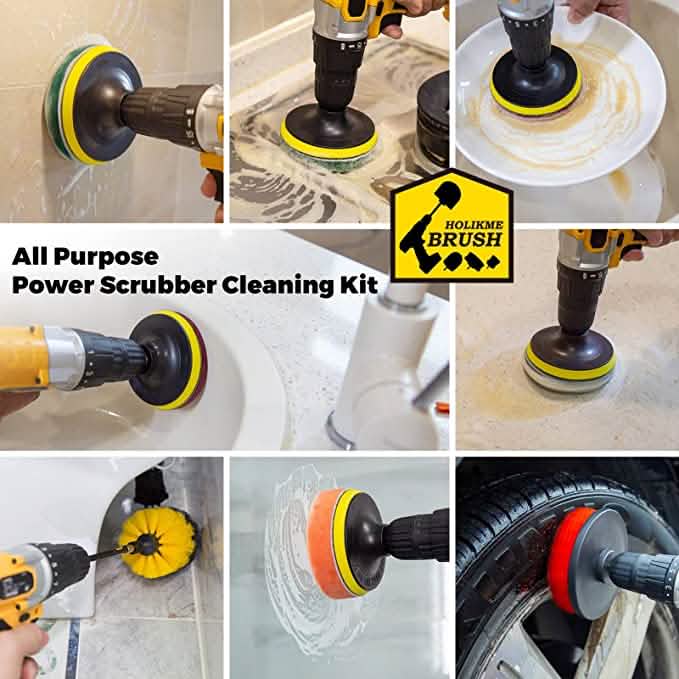 4-Pack: Electric Scrubber Cleaning Brushes