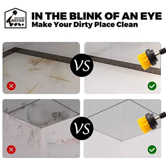 4-Pack: Electric Scrubber Cleaning Brushes