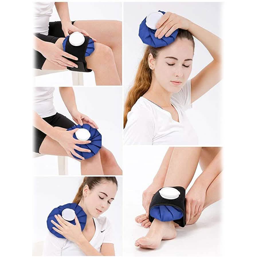 4-Pack: Reusable Ice Pack Hot Water Bag