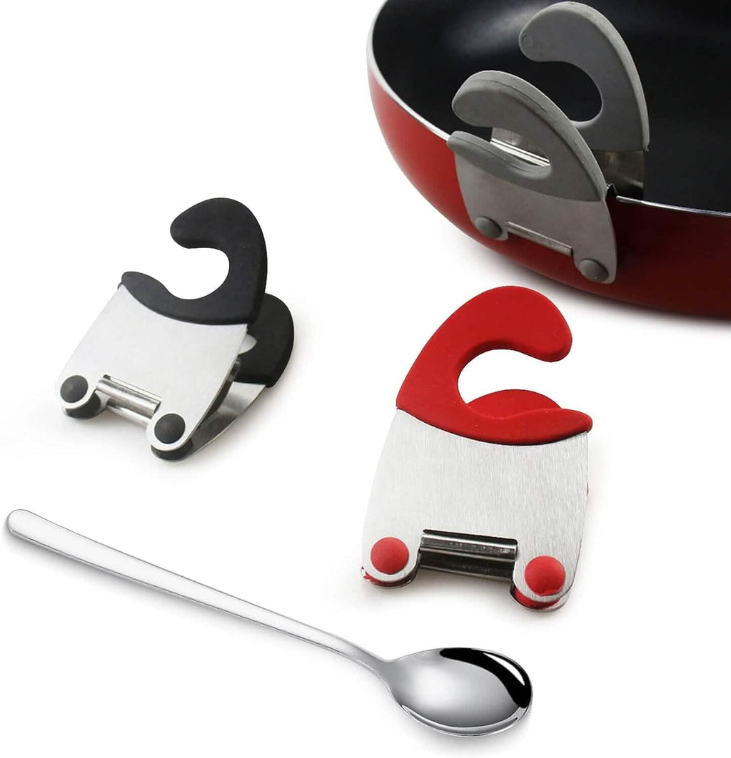 4-Pieces: Stainless Steel Pot Spoon Holder