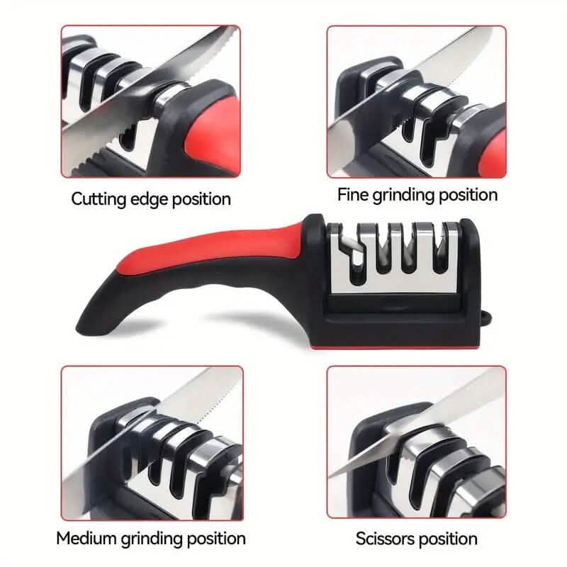 4 Stages Professional Kitchen Knife Sharpener Tool