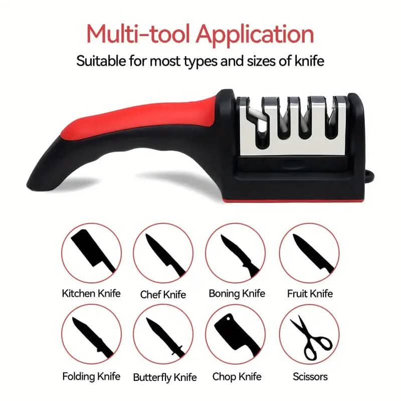4 Stages Professional Kitchen Knife Sharpener Tool