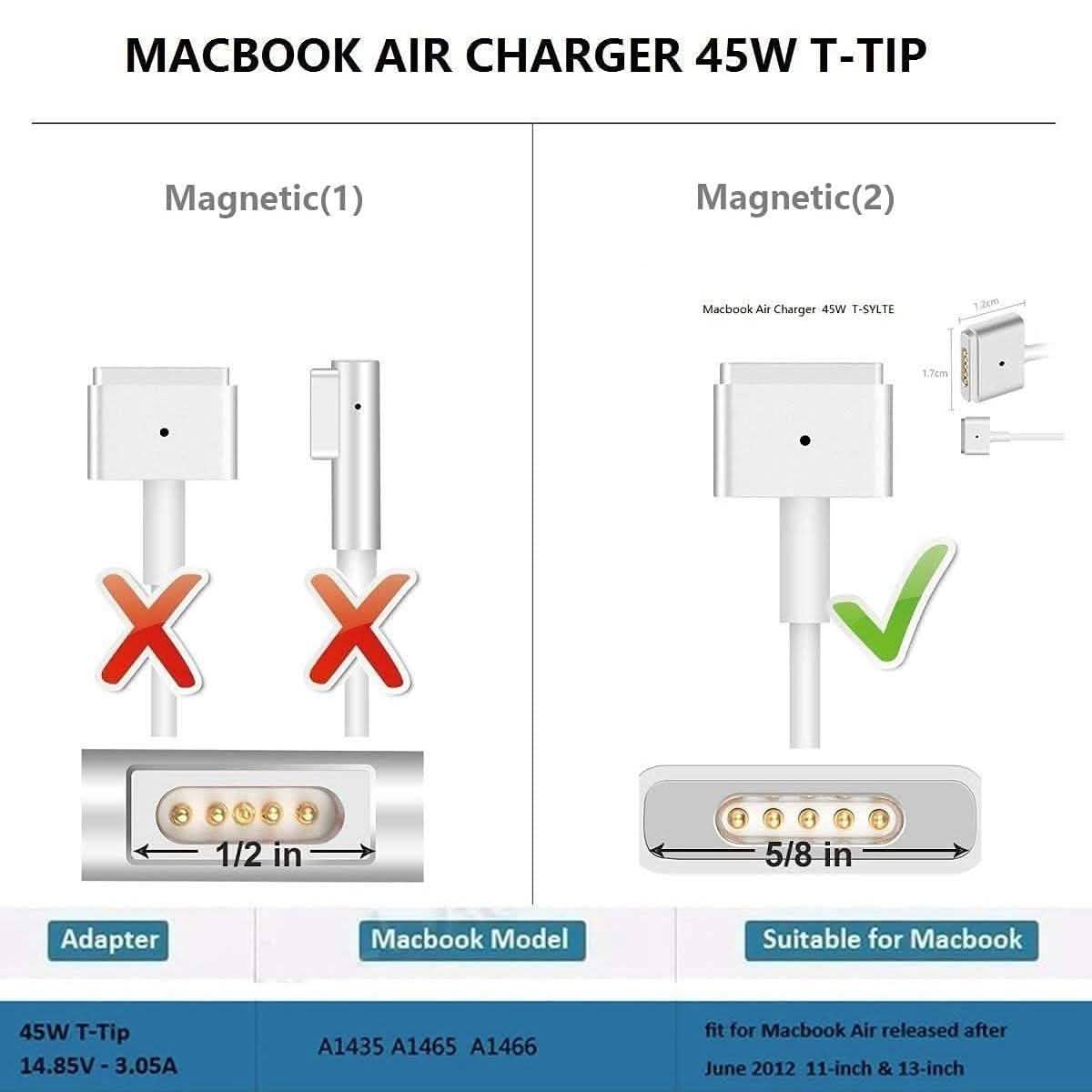 45W Magnetic T-Type Charger