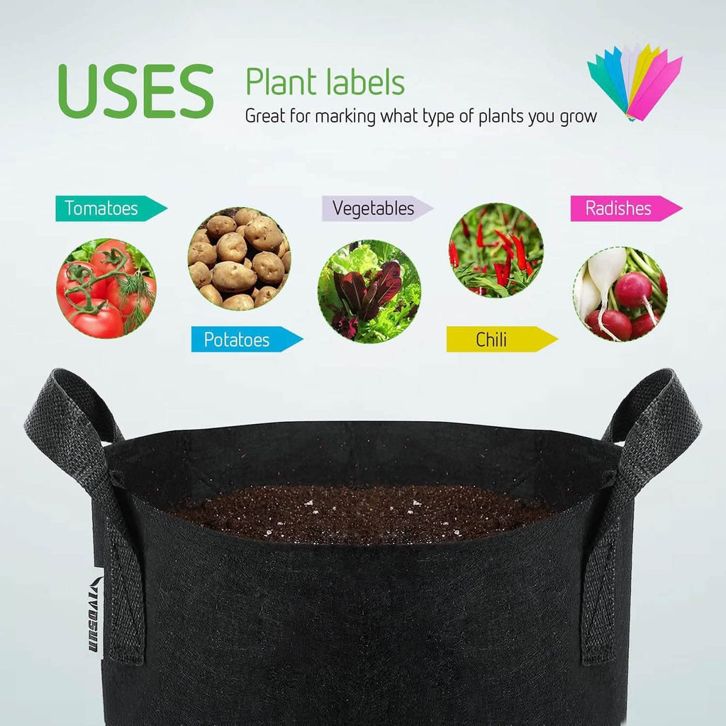 5-Pack: Plant Grow Bags