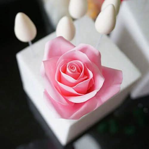 6-Piece: Baking Mold Fondant Cake Sugarcraft Rose Flower Cookie