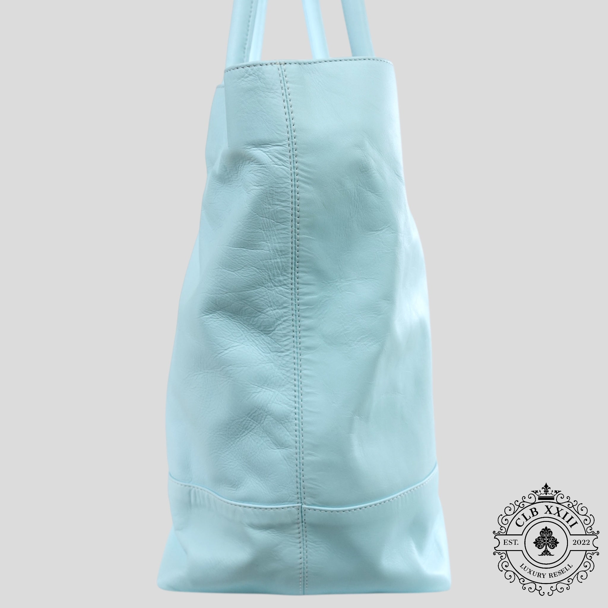 Chrome Hearts Star Patch Leather Tote Bag in Blue
