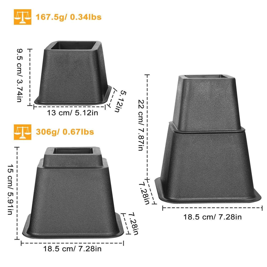 8-Pieces: Furniture Risers