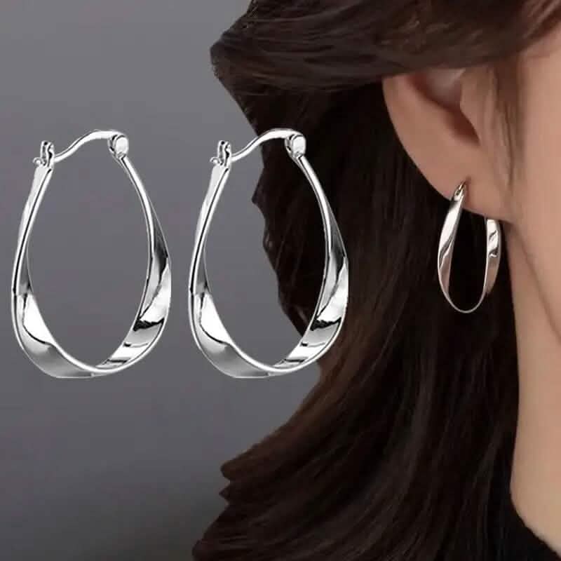 925 Silver Hypoallergenic Elegant Retro Style Earrings