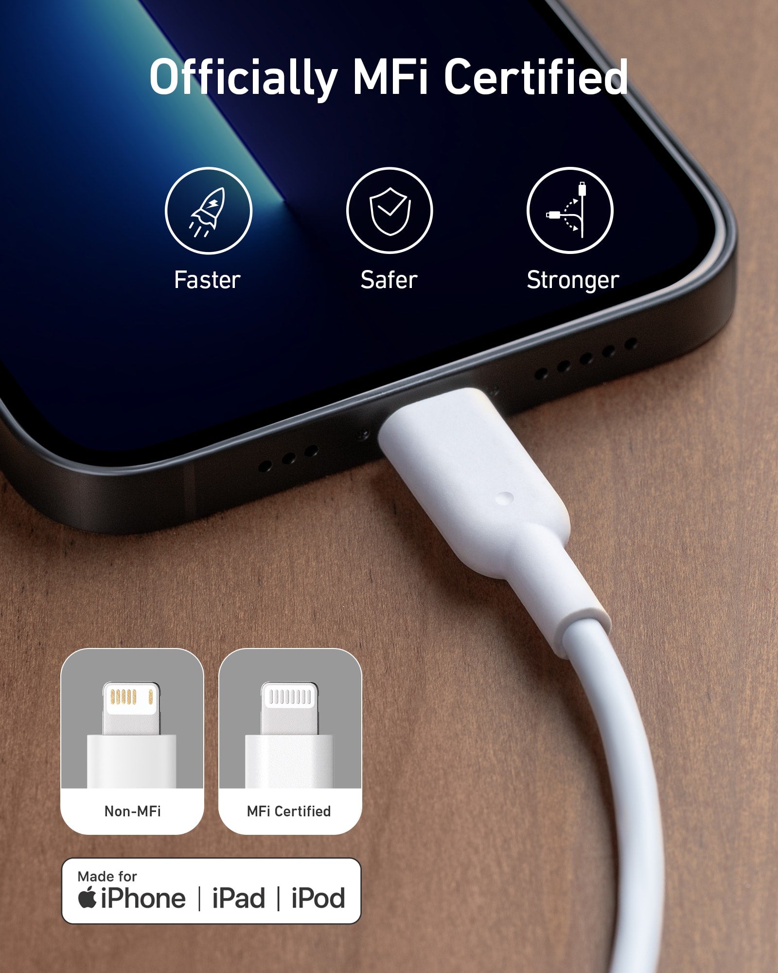 Anker <b>511</b> Charger (Nano) with USB-C to Lightning Cable
