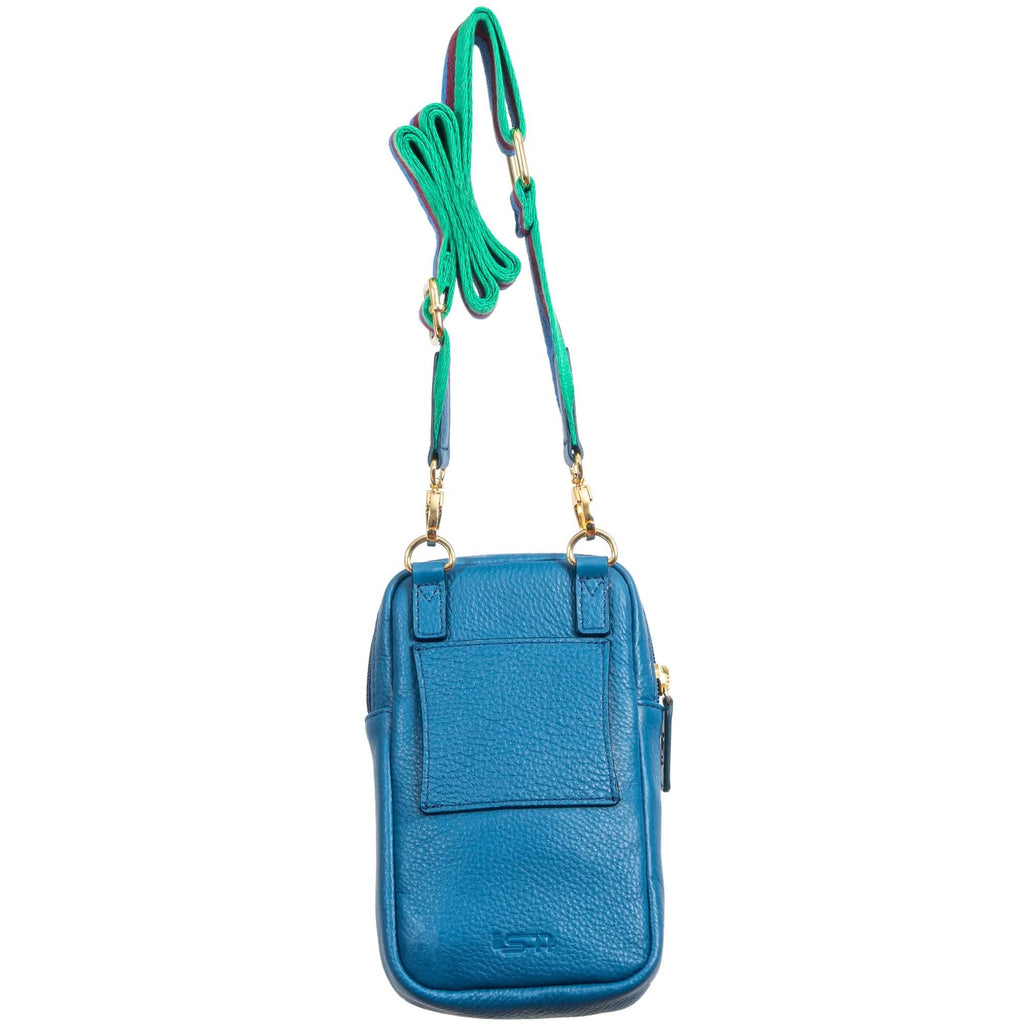 Full-Grain Leather Phone Crossbody Bag – Sophia Phone Wallet Pouch