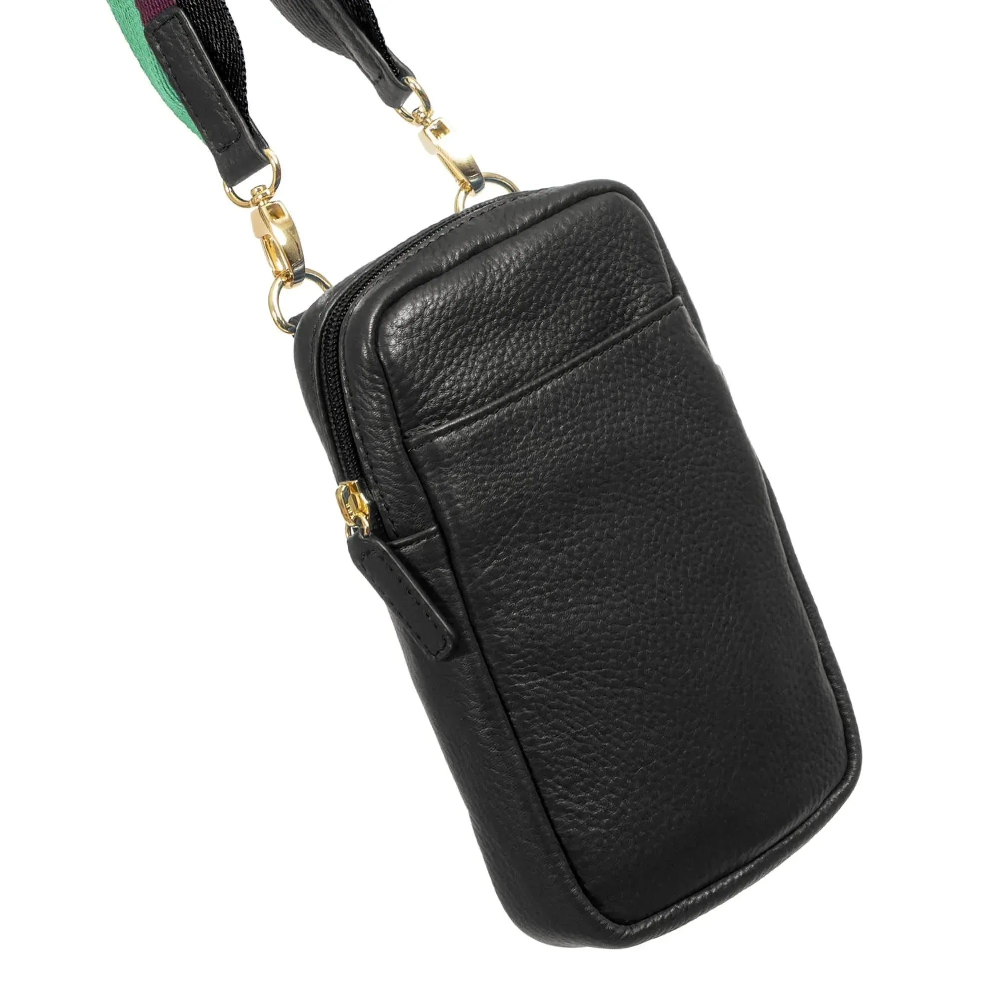 Full-Grain Leather Phone Crossbody Bag – Sophia Phone Wallet Pouch