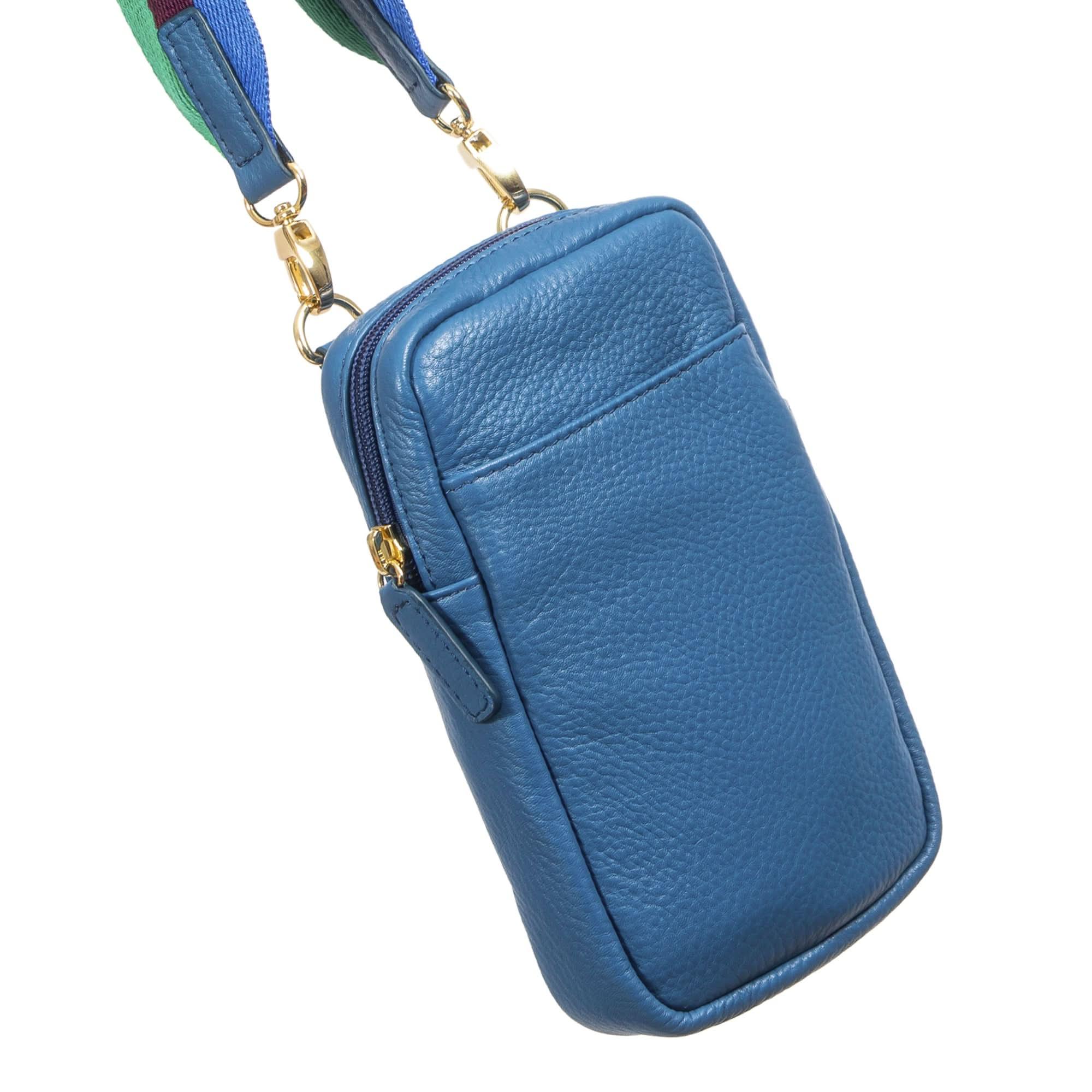 Full-Grain Leather Phone Crossbody Bag – Sophia Phone Wallet Pouch
