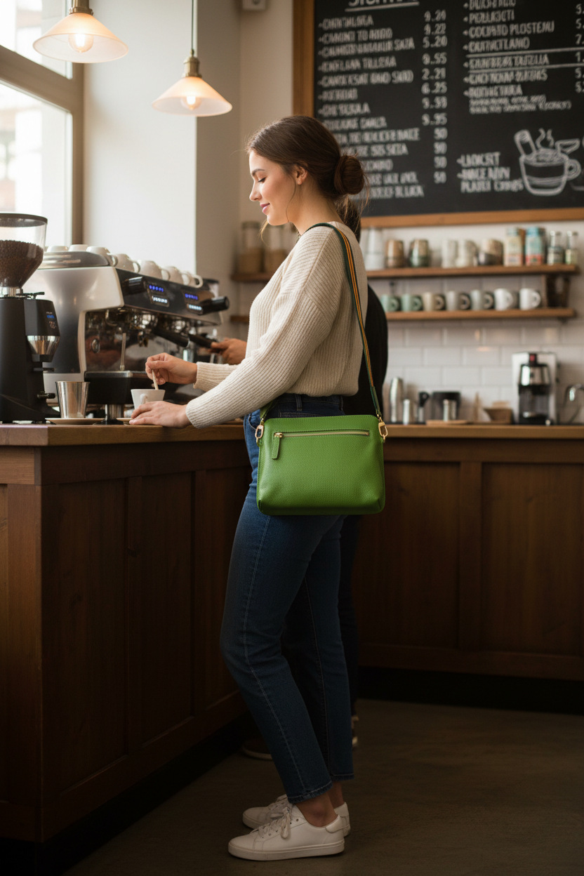 Sophia Full-Grain Leather Convertible Waist Bag