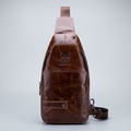 Men’s Leather Sling Bag – Professional Commute