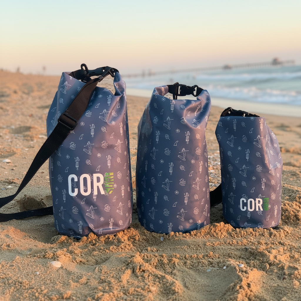 Dry Bags (Hawaiian Print): 3L, 5L, 10L, 15, and 3-Packs