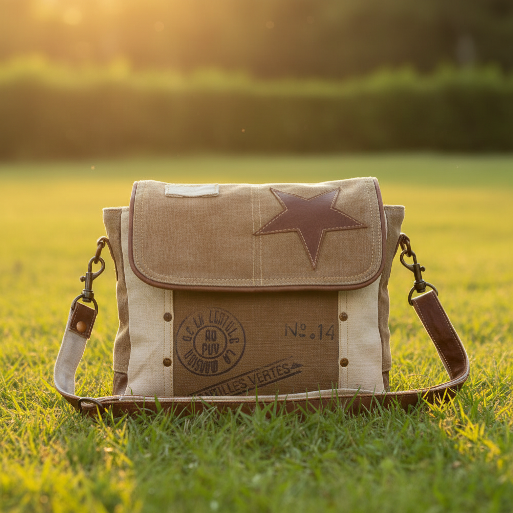 Leather Star Shoulder Bag