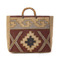 Myra Desert Loom Jute Weekender Bag in Saffron Dune