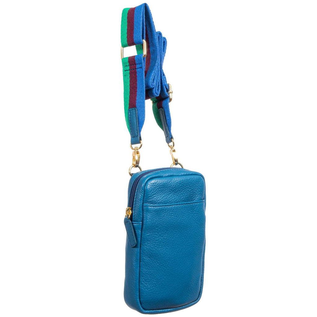 Full-Grain Leather Phone Crossbody Bag – Sophia Phone Wallet Pouch