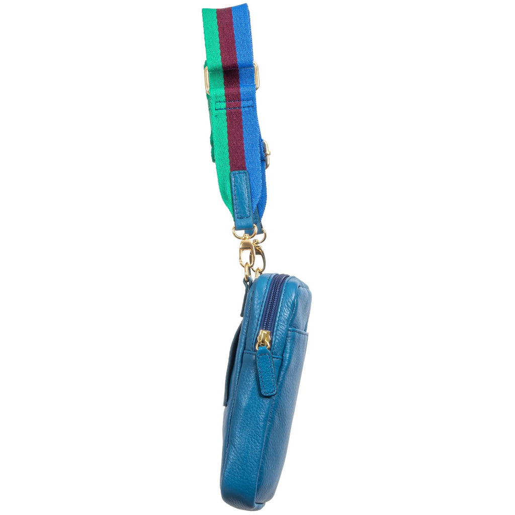 Full-Grain Leather Phone Crossbody Bag – Sophia Phone Wallet Pouch