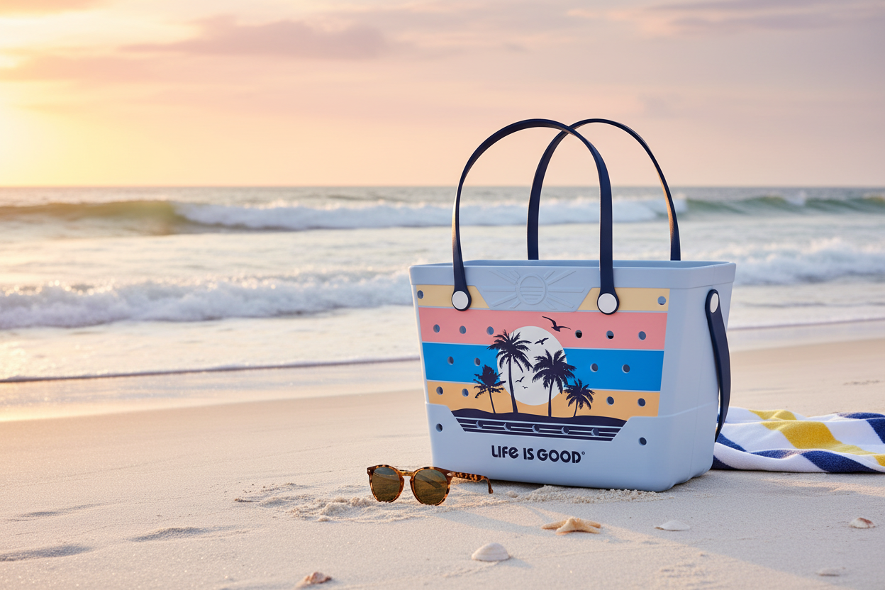 Life is Good Beachcomber Bag Glacier Blue