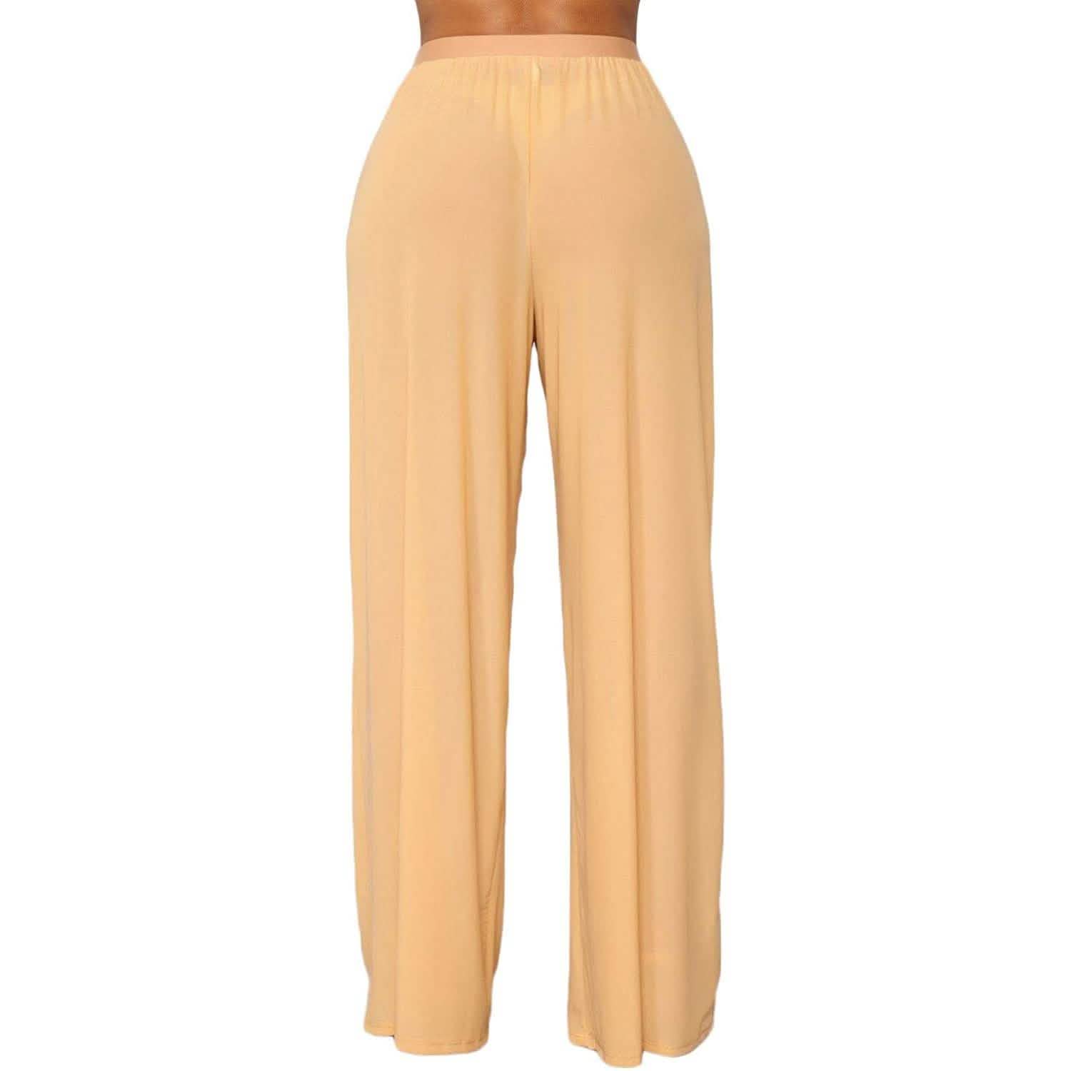 Awoscut Women See Through Sheer Mesh Pants