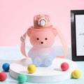 BPA-free Kawaii Bear Straw Water Bottle