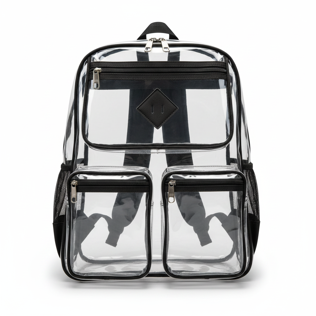 Transparent Bag Waterproof Primary School Student Schoolbag For Junior High School Grade
