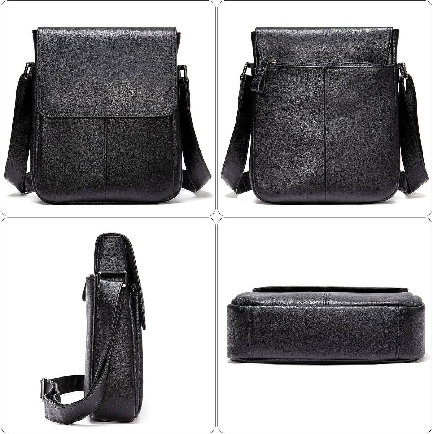 Men’s Leather Sling Bag – Professional Commute